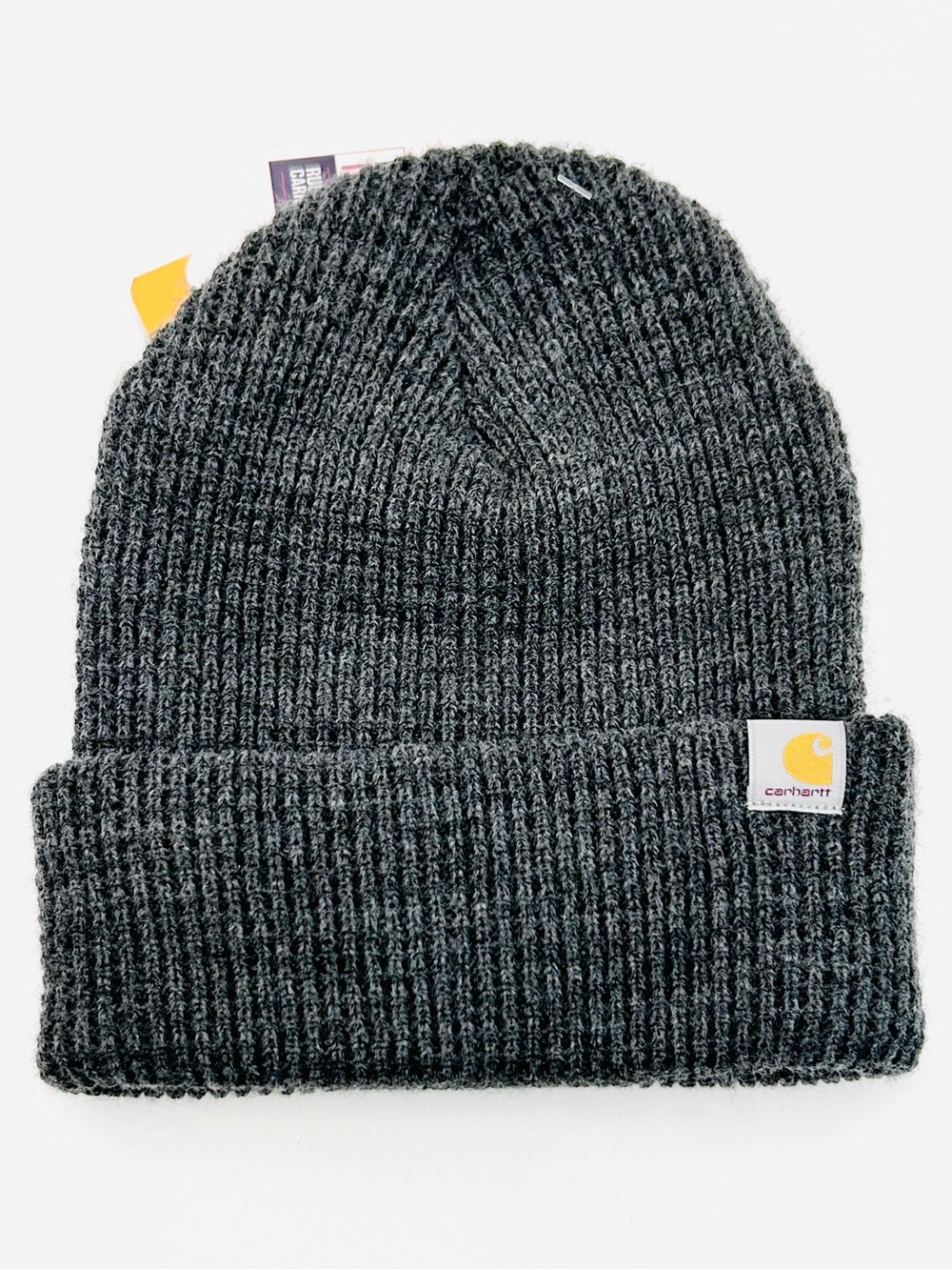 Carhartt Men’s Knit Insulated Waffle Beanie Charcoal Cuffed Winter Hat OS NEW